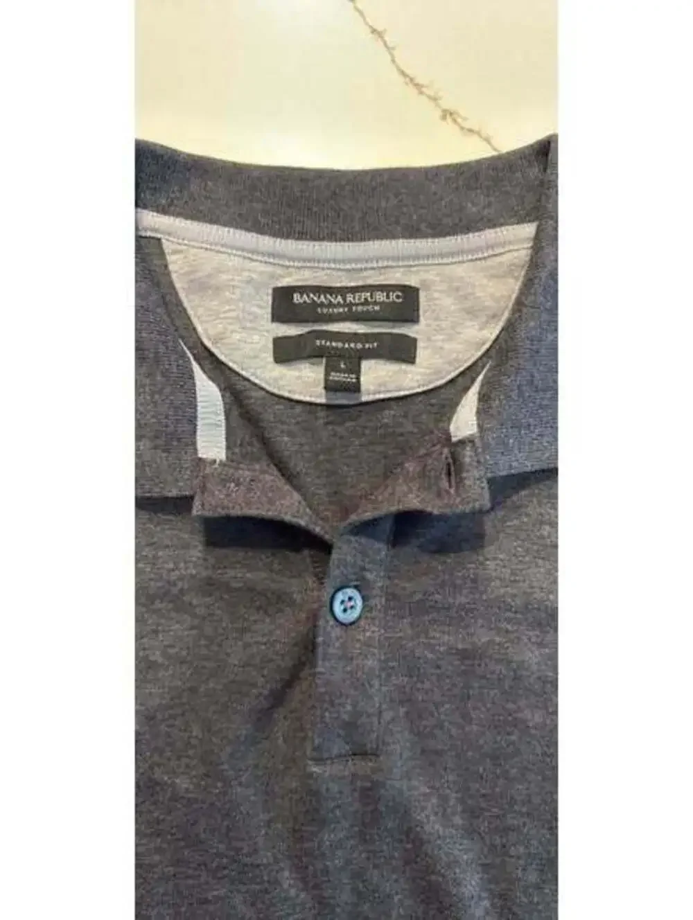Banana Republic Luxury Touch Standard Fit Polo Shirt Size L